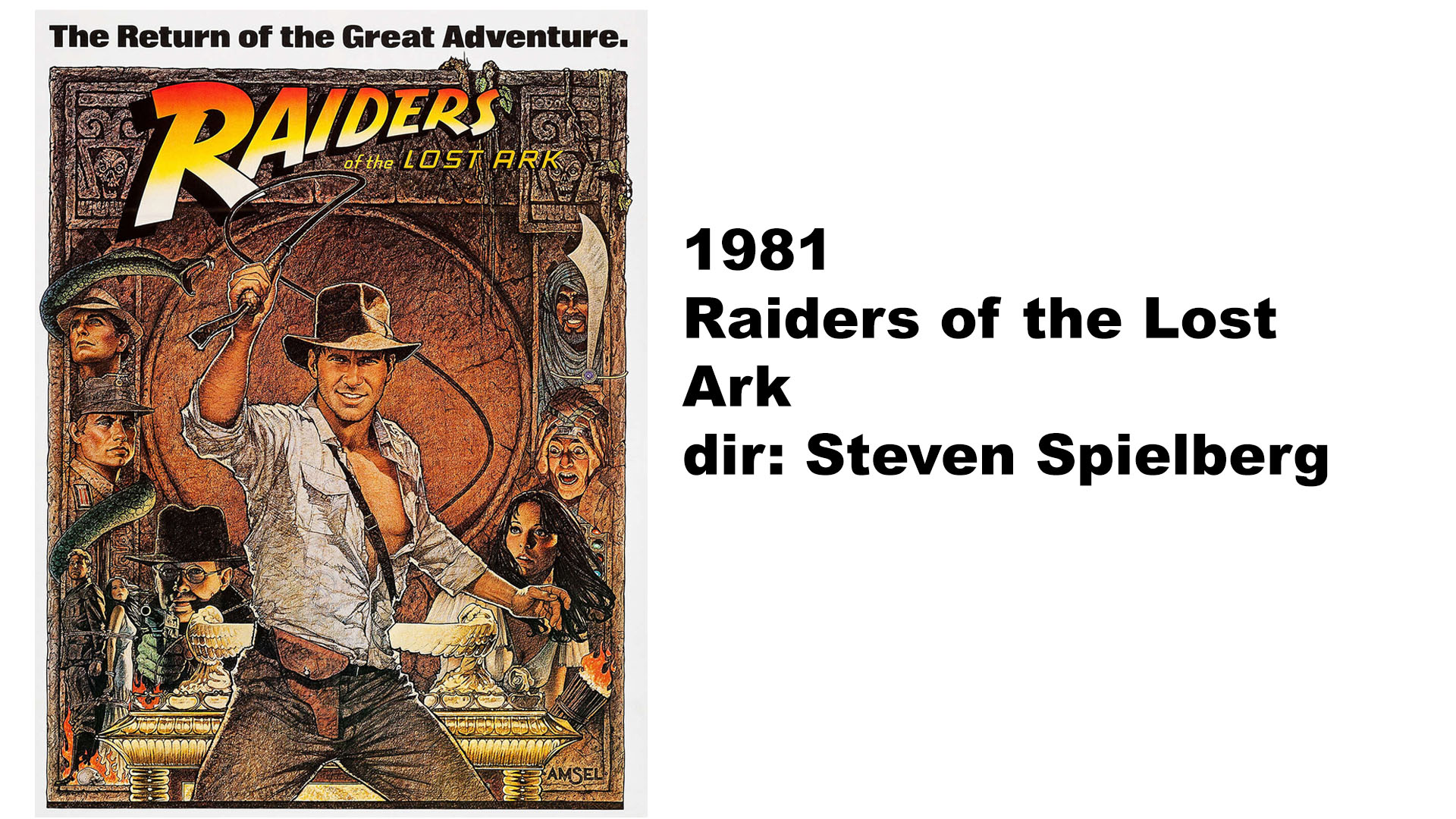 Raiders of the Lost Ark poster.