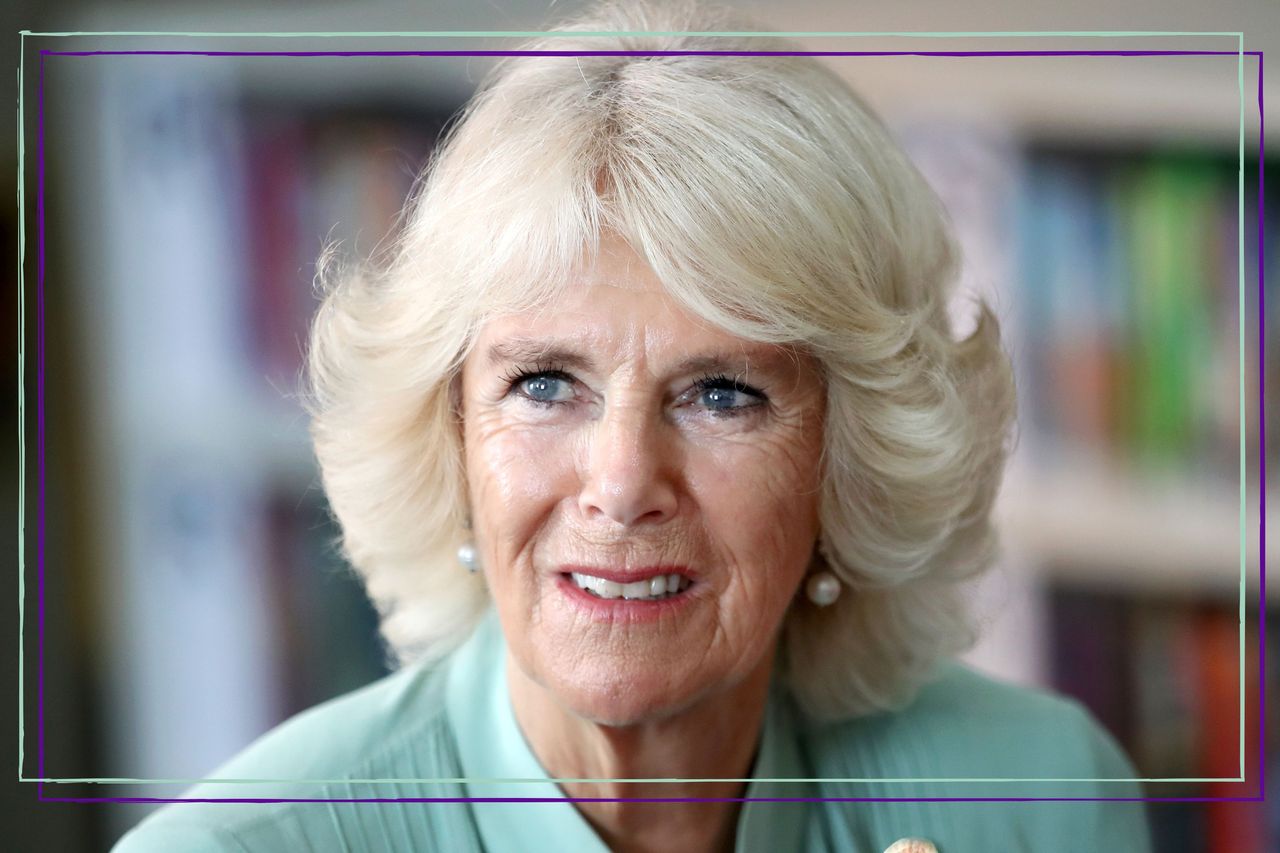 Camilla, Queen Consort smiling whilst wearing a mint green dress as she visits The International School at ParkCity on November 3, 2017 in Kuala Lumpur, Malaysia