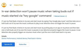 Google Pixel Buds A Series In Ear Detection Bug