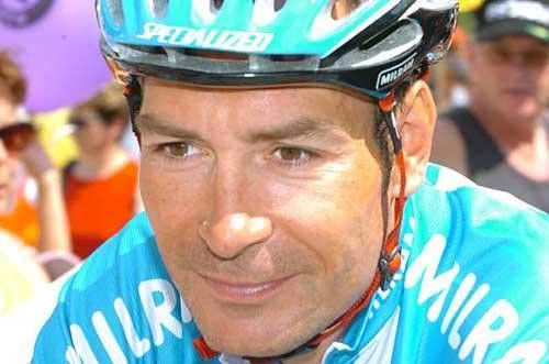 Erik Zabel (Milram) with a blank expression.