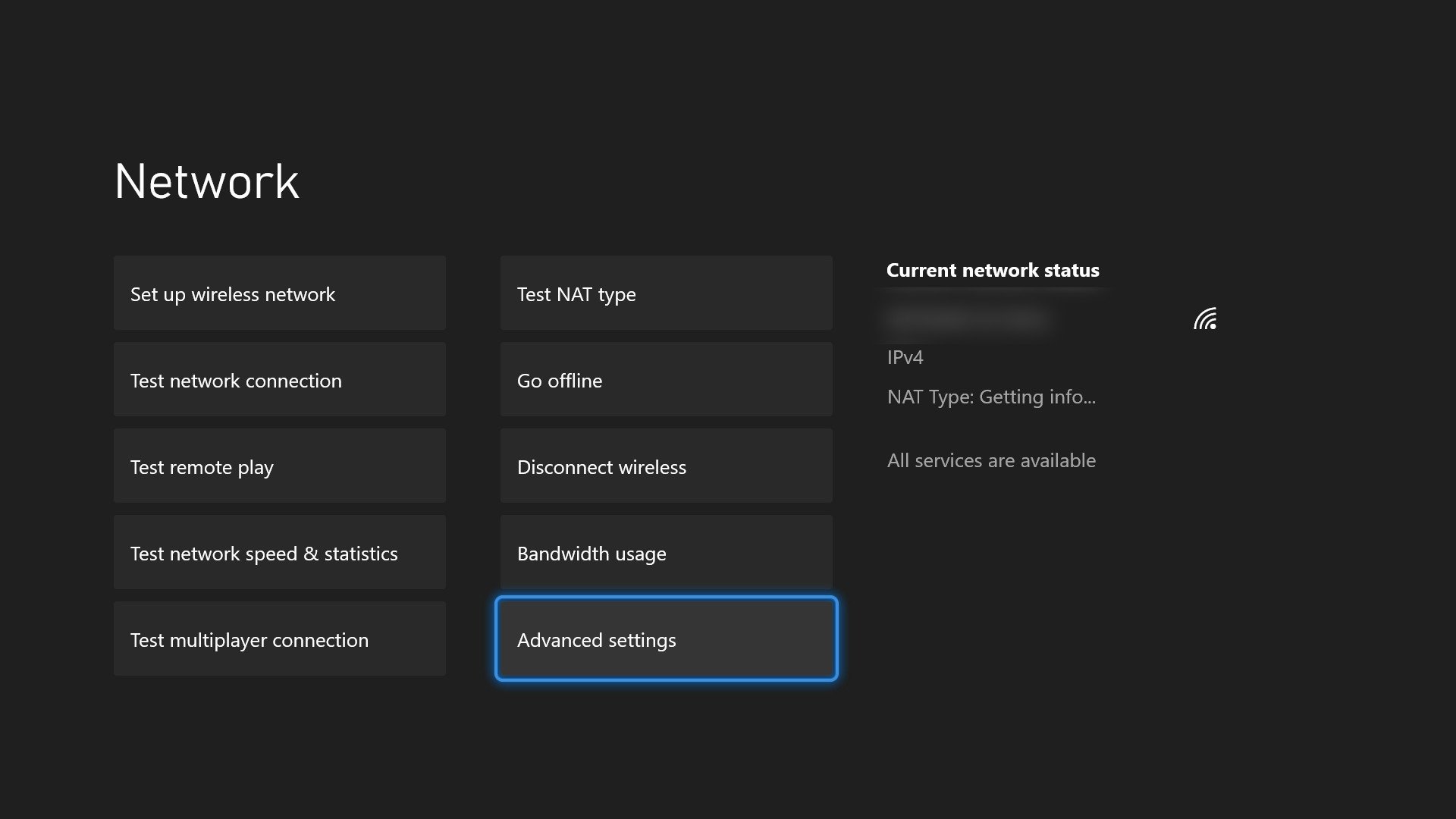 Network setting