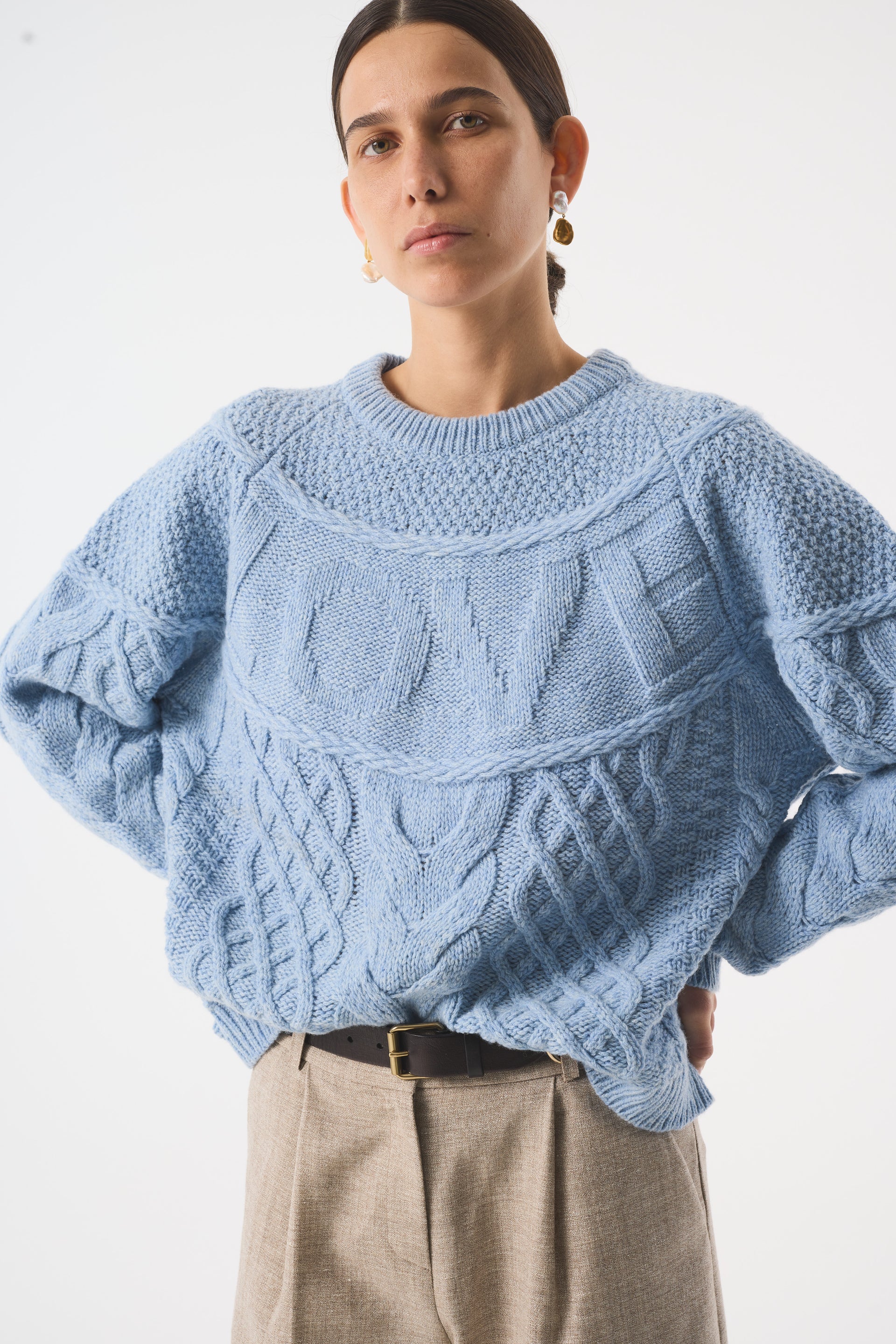 Love Blue Marl Jumper - Blue Marl / Xs/s