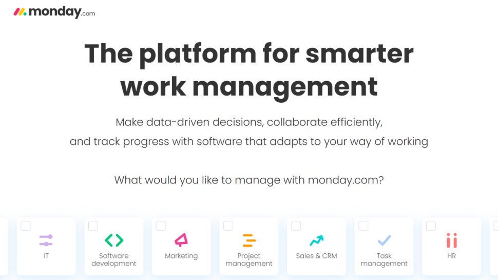 Monday.com website screenshot (October 2025).
