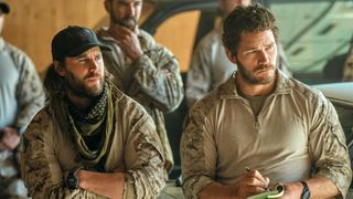 Taylor Kitsch and Chris Pratt in The Terminal List: Dark Wolf