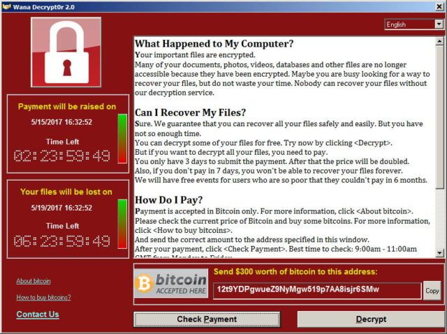 3 bitcoin wallets wannacry