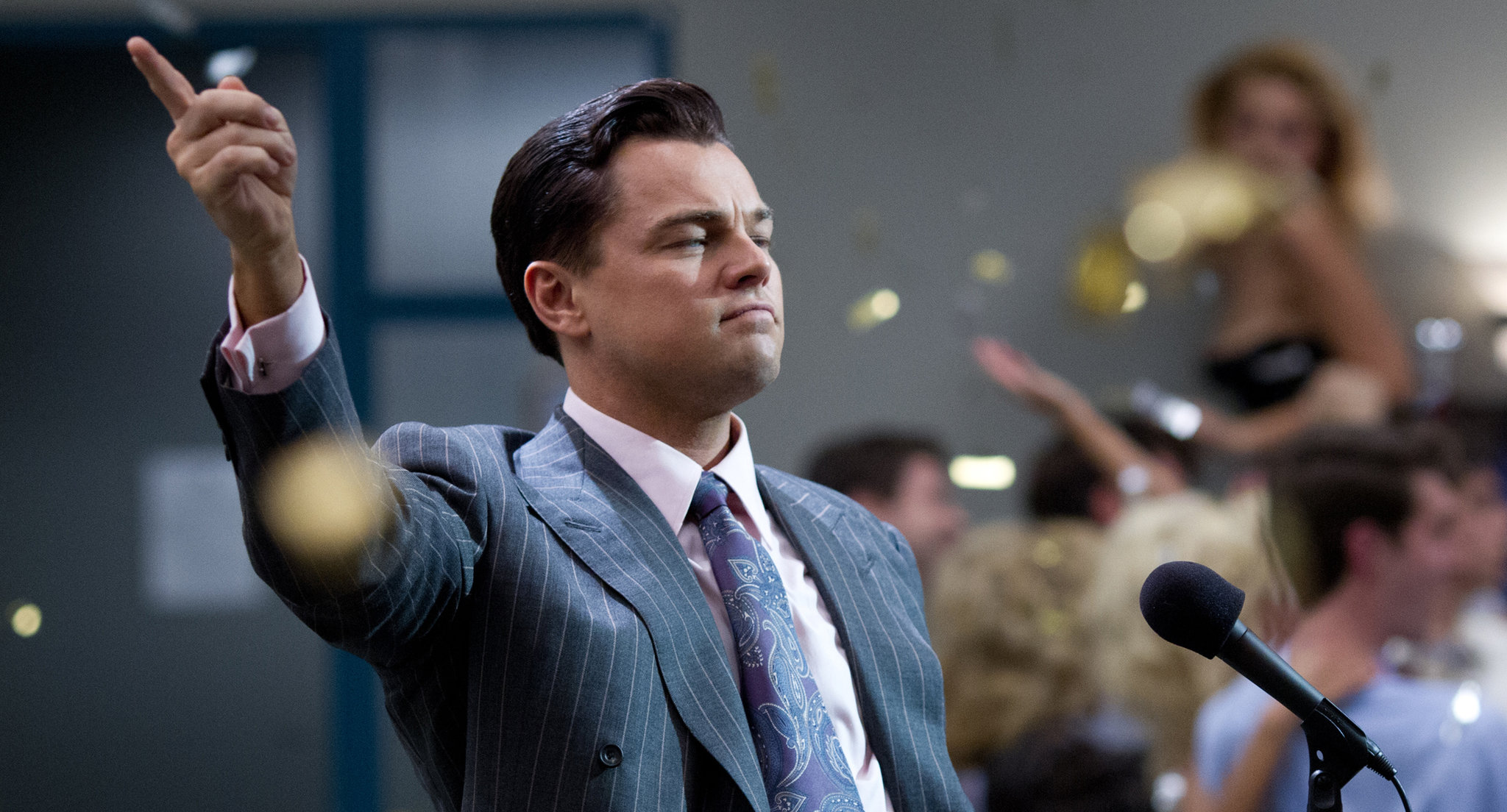 Leonardo DiCaprio in Wolf of Wall Street