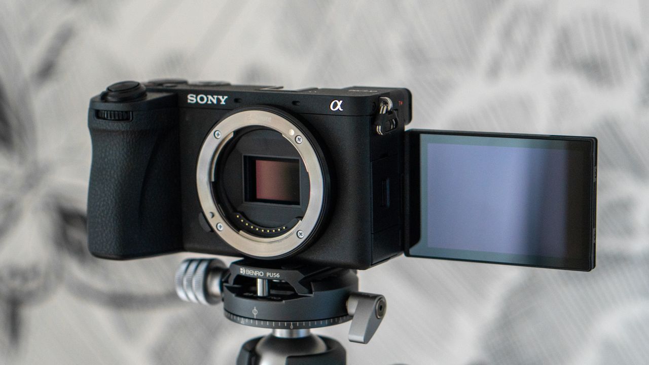 Sony A6700 on a tripod