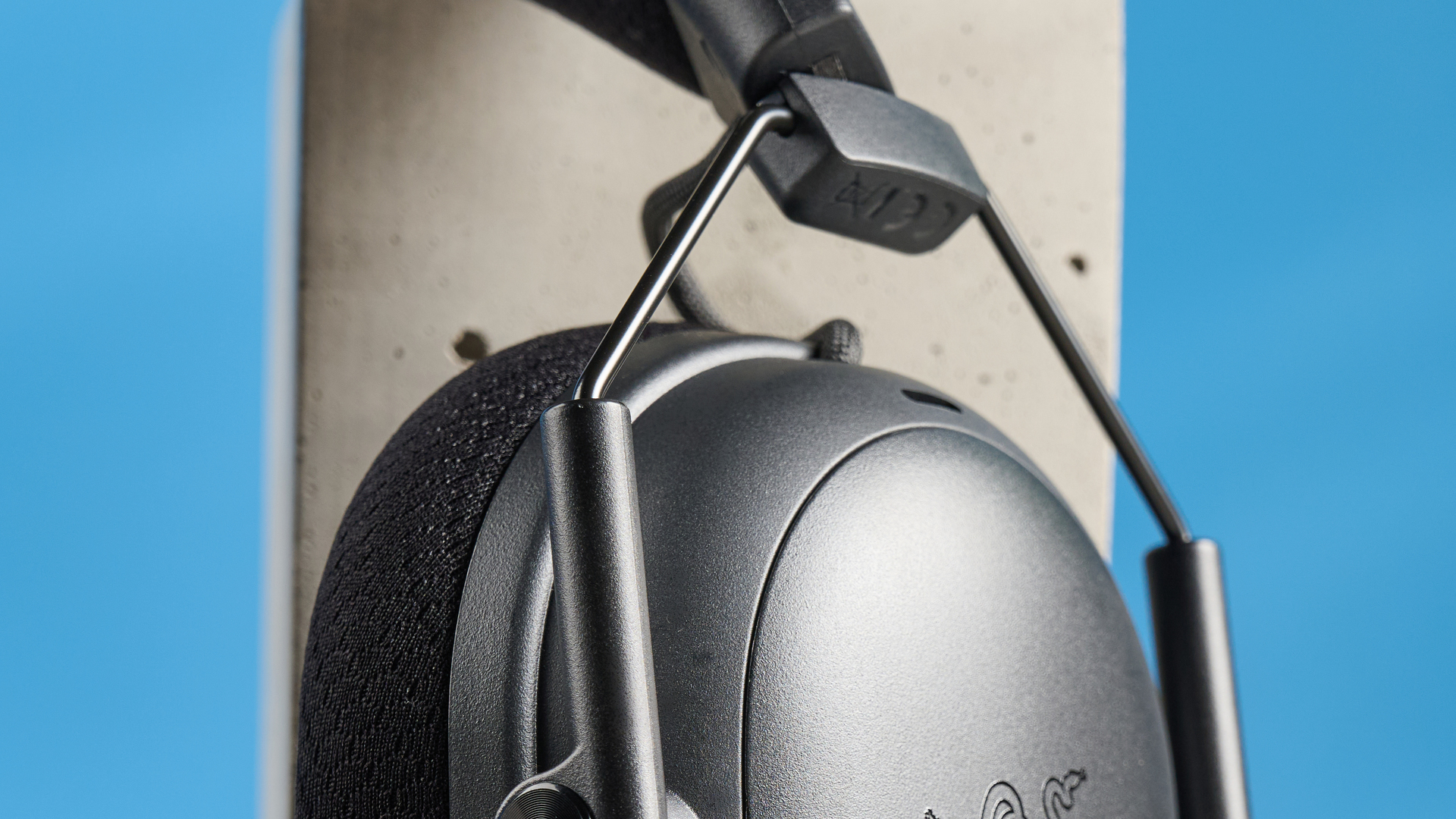 A black Razer BlackShark V3 Pro wireless gaming headset
