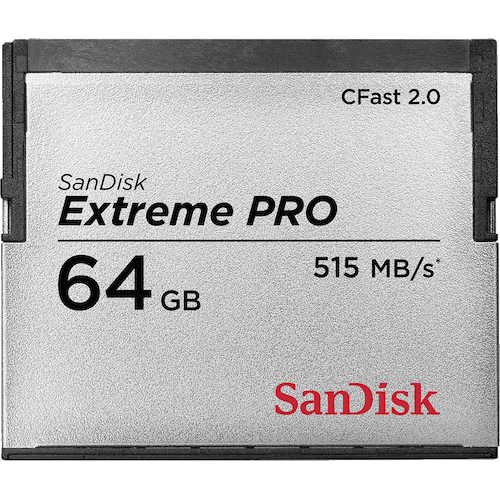 Best memory card: Sandisk Extreme Pro CFast 2.0