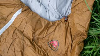 Close up of zip on Icefall Pro 300 sleeping bag