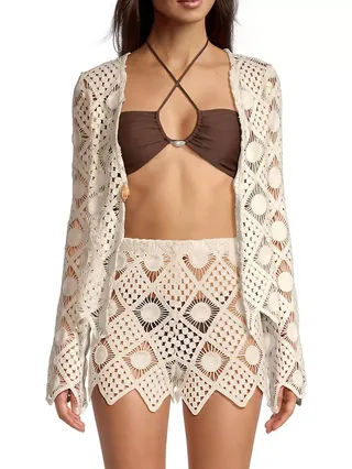 Nerea Crochet Cover-Up Top