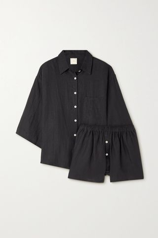 The 03 Washed-Linen Shirt and Shorts Set