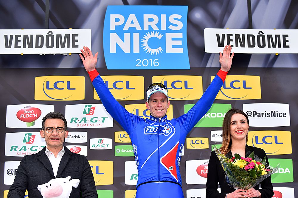 Arnaud D&eacute;mare (FDJ) wins stage 1 at Paris-Nice