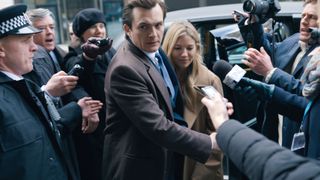 Rupert Friend and Sienna Miller in Anatomy of a Scandal