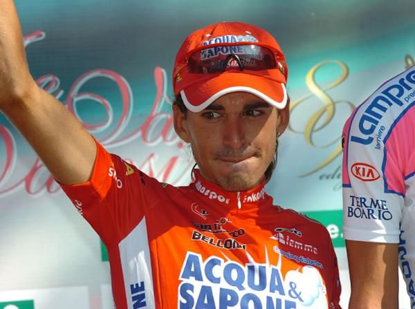 Italy's Francesco Masciarelli (Acqua &amp; Sapone-Caff&egrave; Mokambo) after his second place in the Tre Valli Varesine.