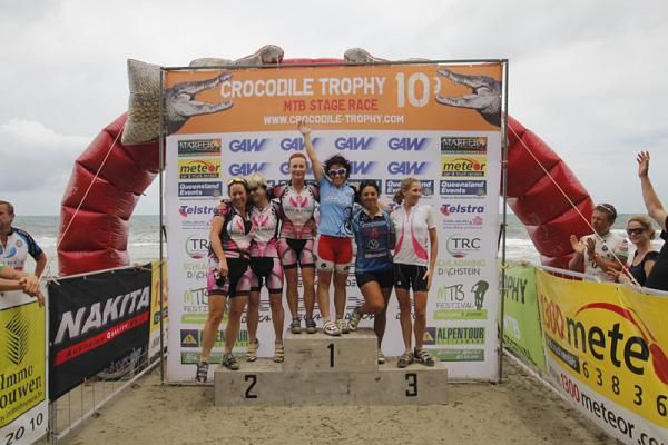 Women's podium at the Crocodile Trophy