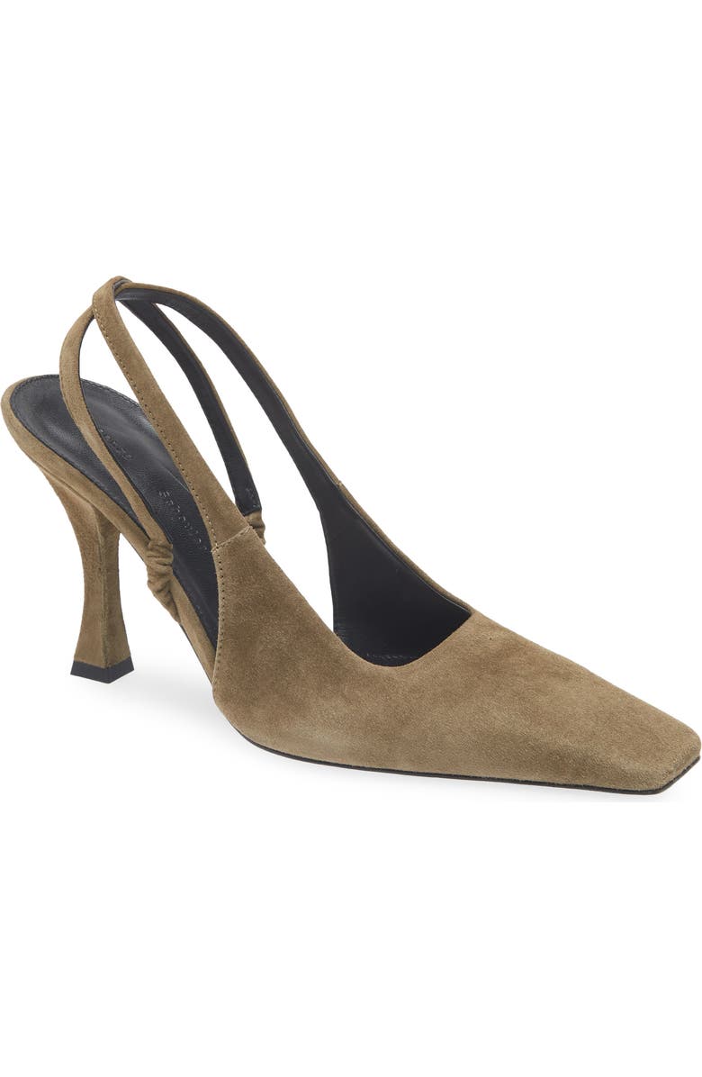 Trap Crossover Slingback Pump