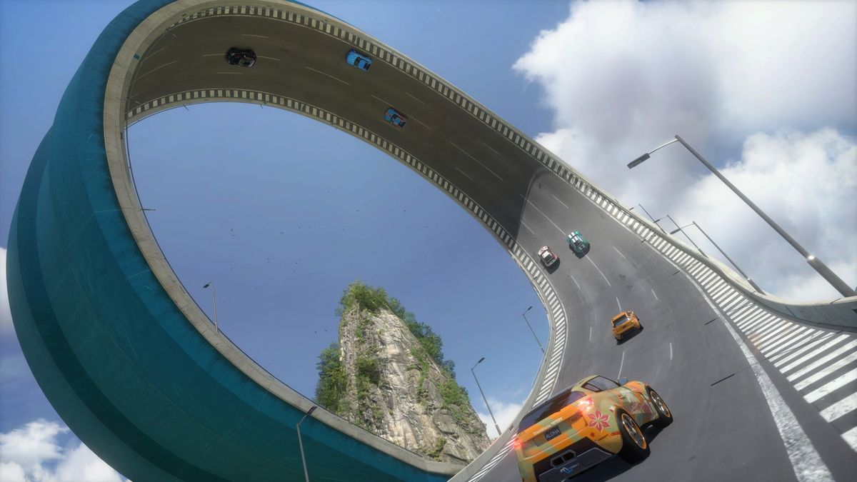 Trackmania loop-de-loop