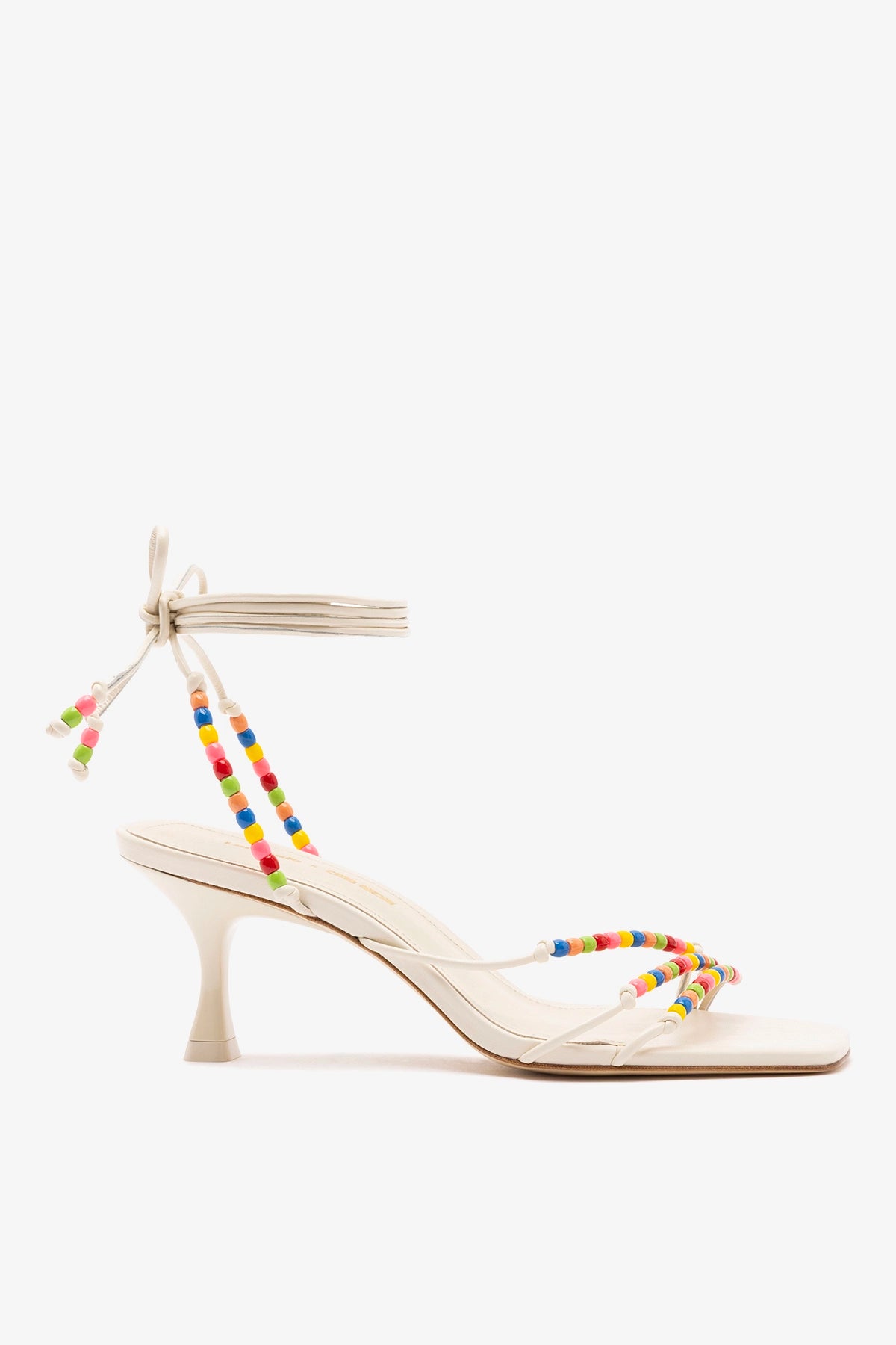 Larroud&amp;eacute; X Ciao Lucia: Eloisa Sandal Ivory Leather