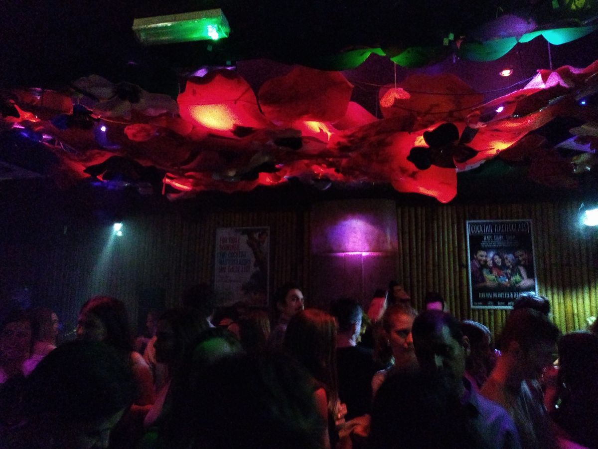 This night shot isn&rsquo;t a total disaster. Check out the surprisingly sharp text of the poster on the back wall. But it&rsquo;s not one for the memory book.