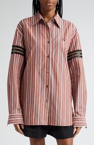 Winston Stripe Cotton Button-Up Shirt