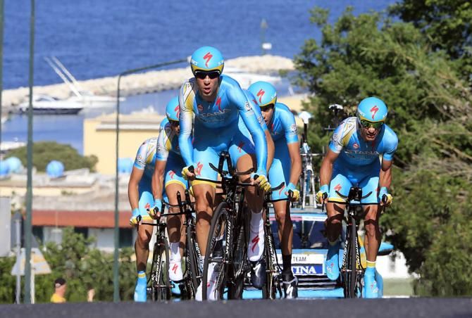 Team Astana in action