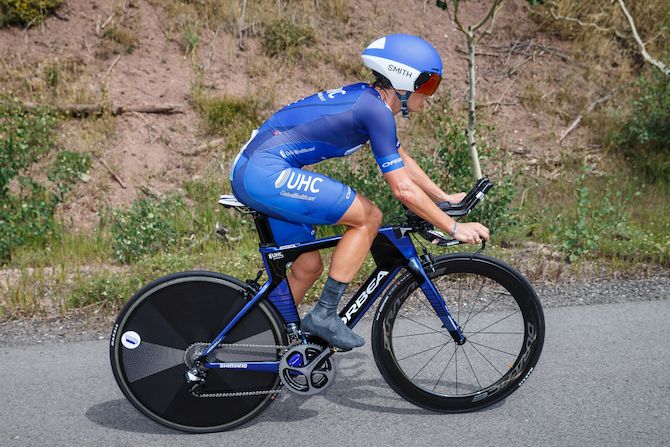 Lauren Hall (UnitedHealthcare) on her way to 13th place on stage 2 of the 2018 Colorado Classic Women's Race