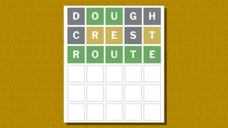 Wordle answer for game 937 on a yellow background