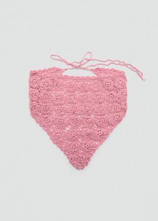 Crochet Knit Handkerchief - Women | Mango United Kingdom