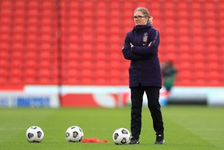 Hege Riise is overseeing the GB squad after three matches as England interim boss (Mike Egerton/PA).