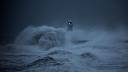 When will Storm Dudley end as it follows on from Storm Arwen in 2021 which caused giant waves in Tynemouth