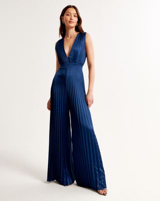 Abercrombie The A&F Giselle Pleated Jumpsuit