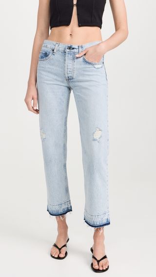 Low Rise Straight Jeans