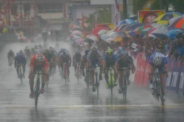 Heavy rains made for challenging conditions.