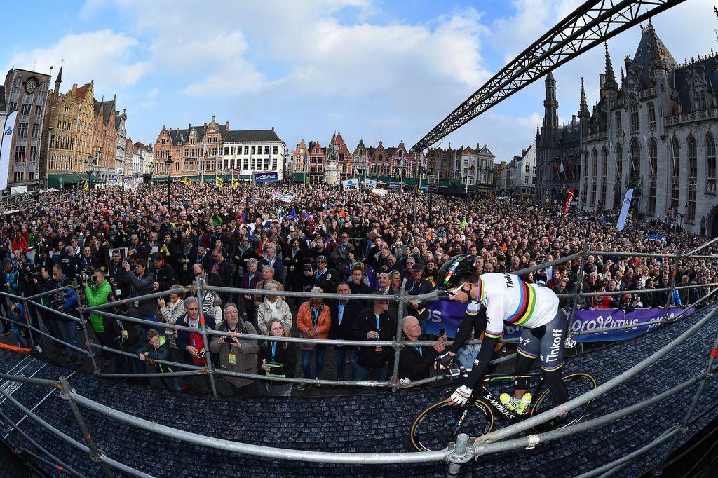 The crowds are always massive for the Tour of Flanders sign on