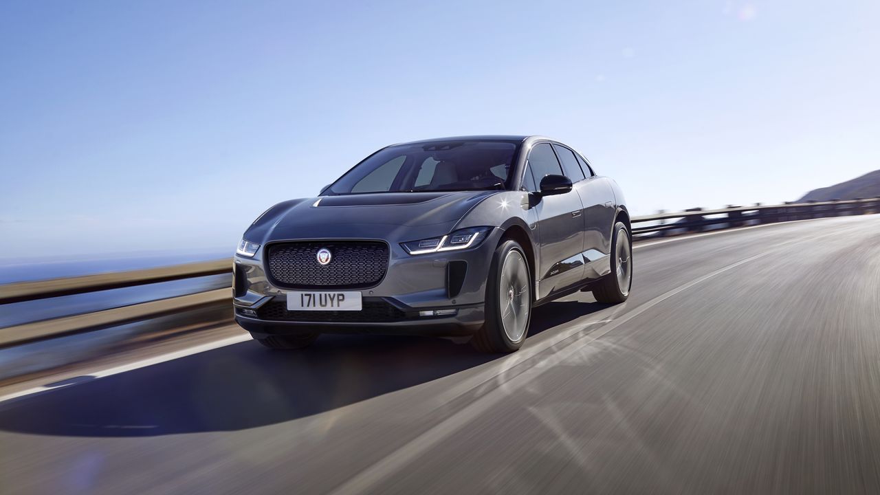 Jaguar i-pace on a road