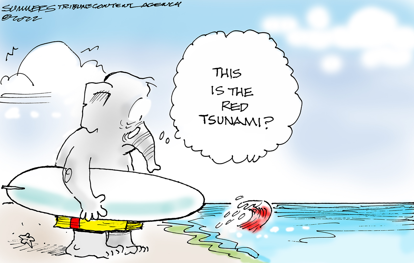 Political Cartoon.