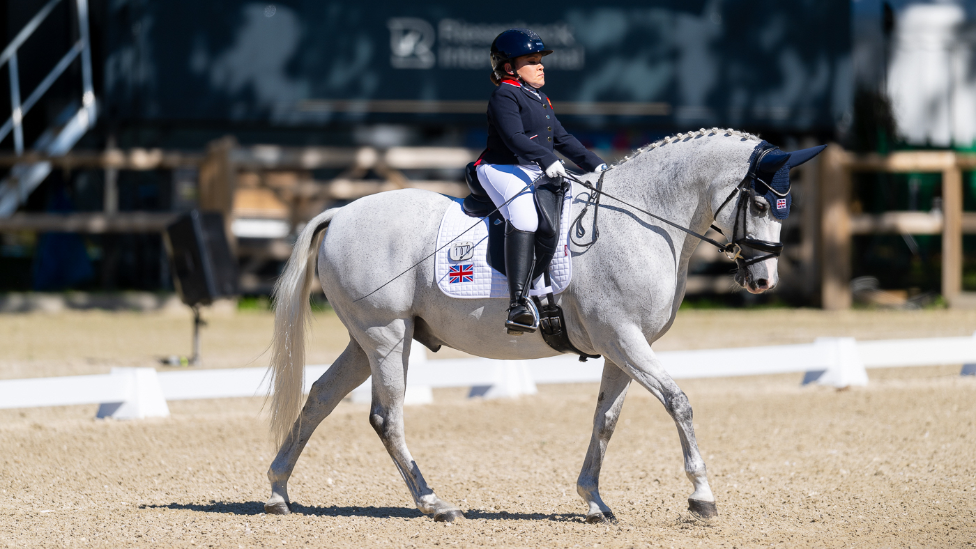 Gabby Blake and Strong Beau at European Para Dressage Championships