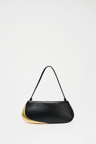 Metallic Detail Shoulder Bag