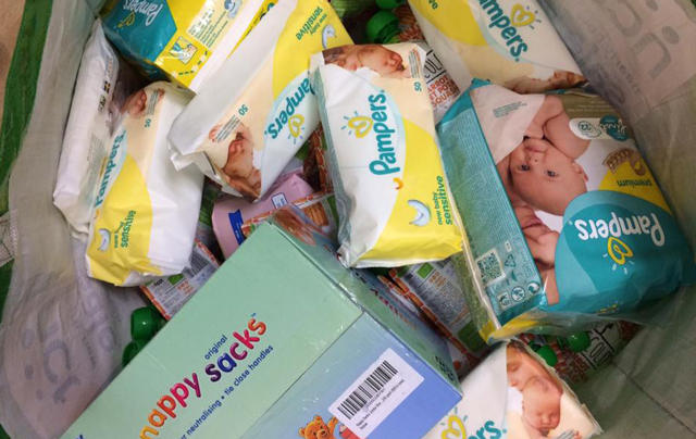 Nappies and wipes donated to Little Village baby banks