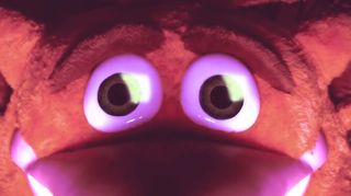 Crash Bandicoot's staring eyes