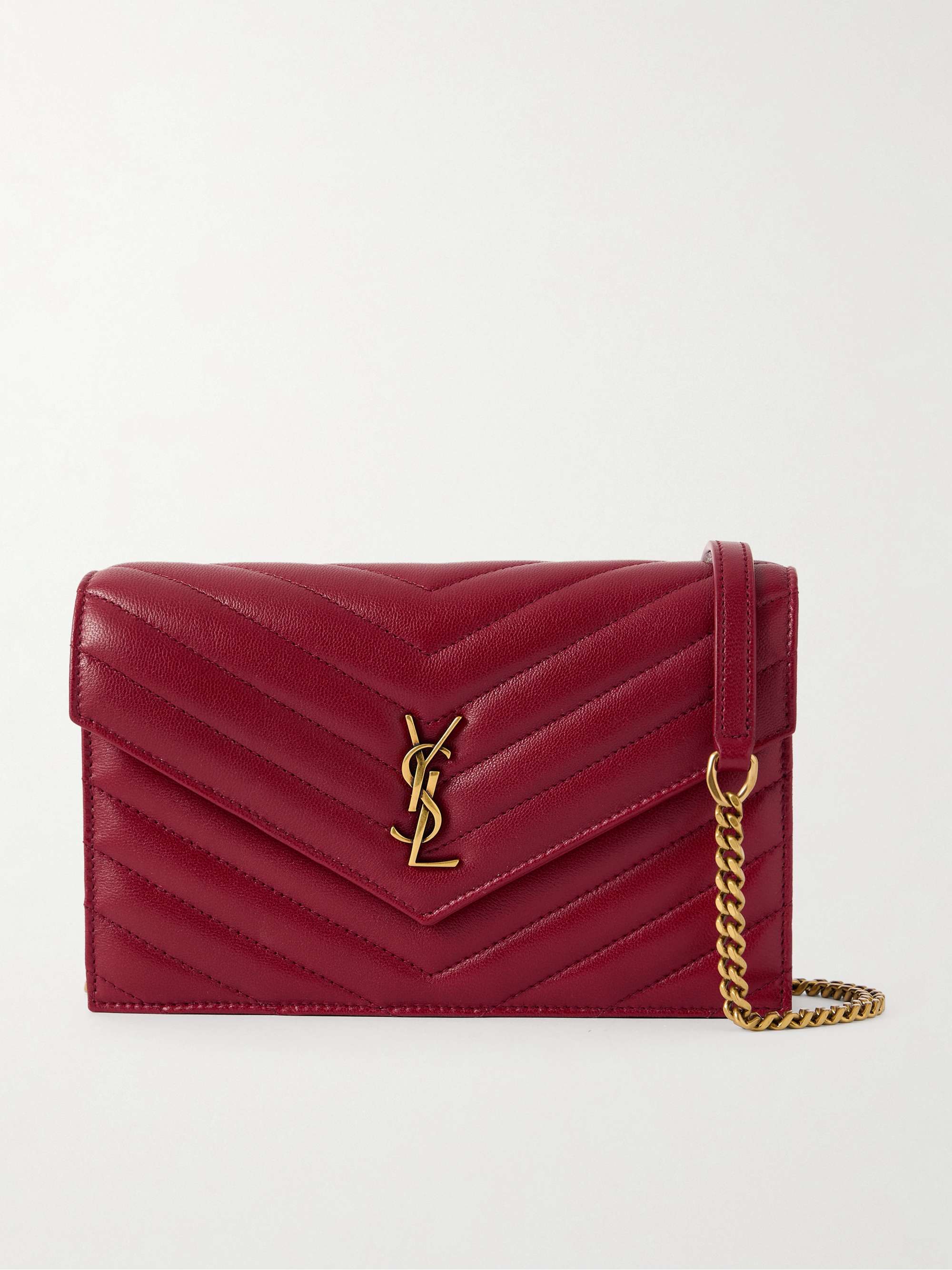 Cassandre Envelope Mini Matelass&amp;eacute; Leather Shoulder Bag