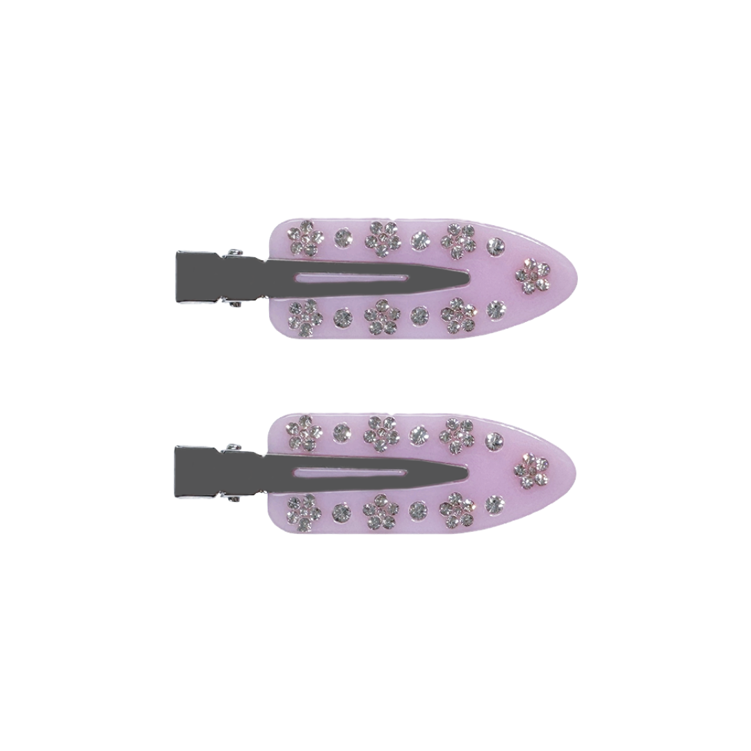 Nora Clips in Jewelled Pink Lavender