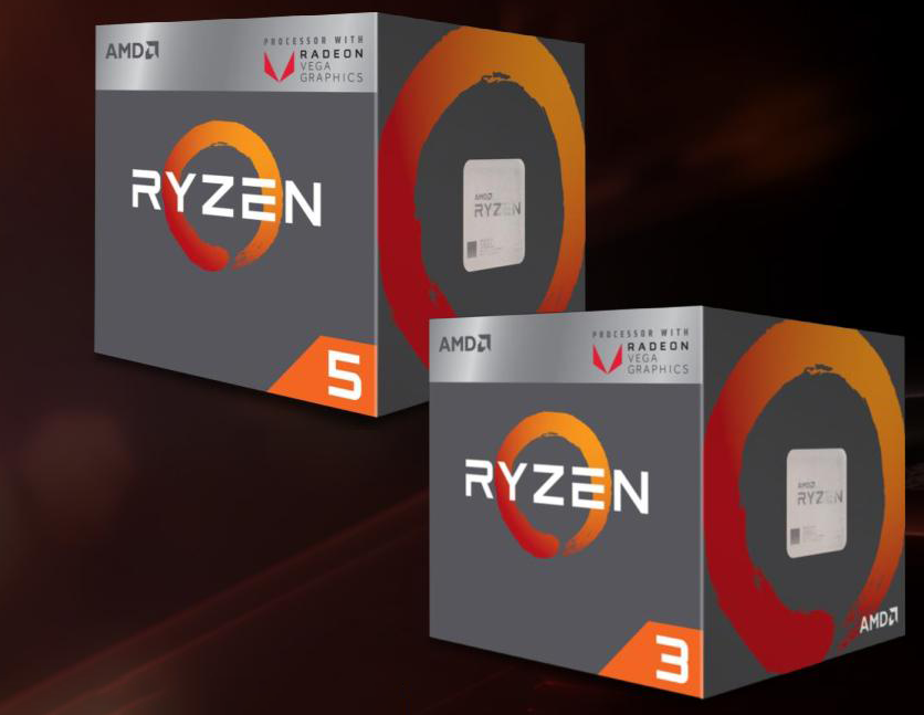 AMD Ryzen 3 3200G R3-3200G 3.6-4.0 GHz 4-Core 4thr 65W Socket AM4 CPU  Processor