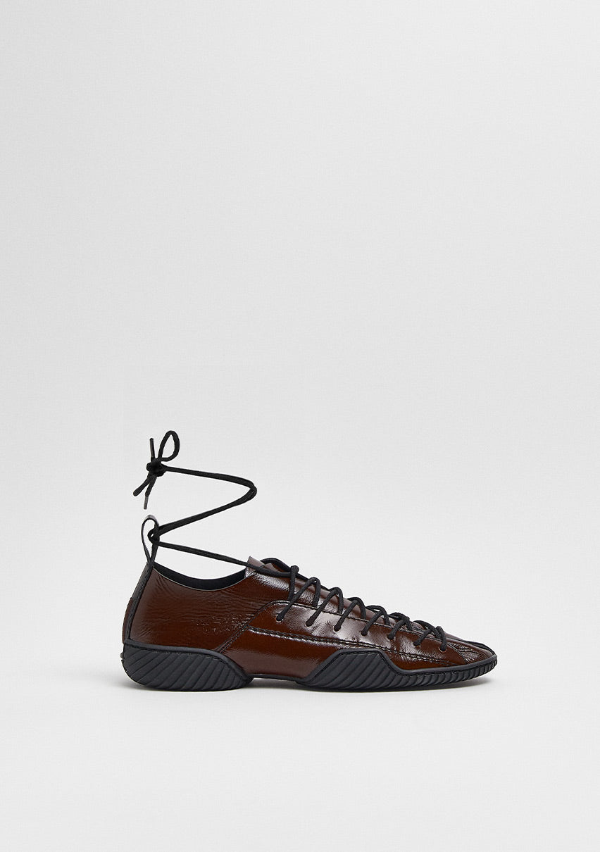 Prudence Brown Lace Sneakers