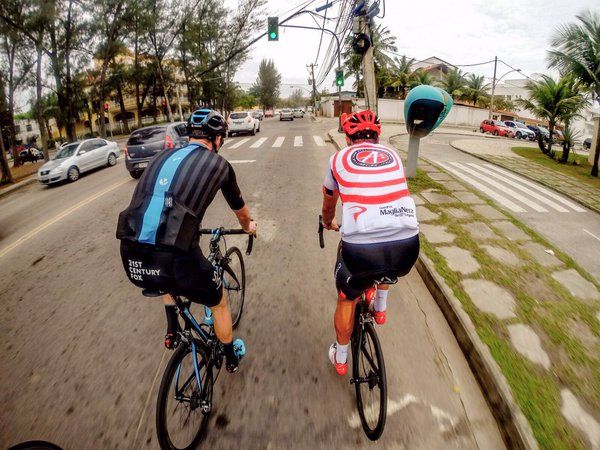 Chris Froome during his recon of the Rio Olympic courses