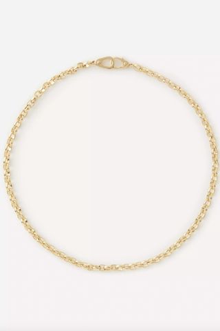 18ct Gold Sister Hook Heavy Belcher Chain Choker Necklace