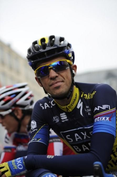 Alberto Contador (Team Saxo-Tinkoff) at the start
