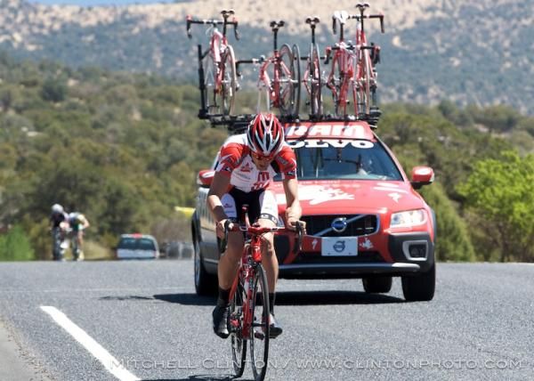 Jay Thomson (BISSELL Pro Cycling) takes the final sprint prime of the stage