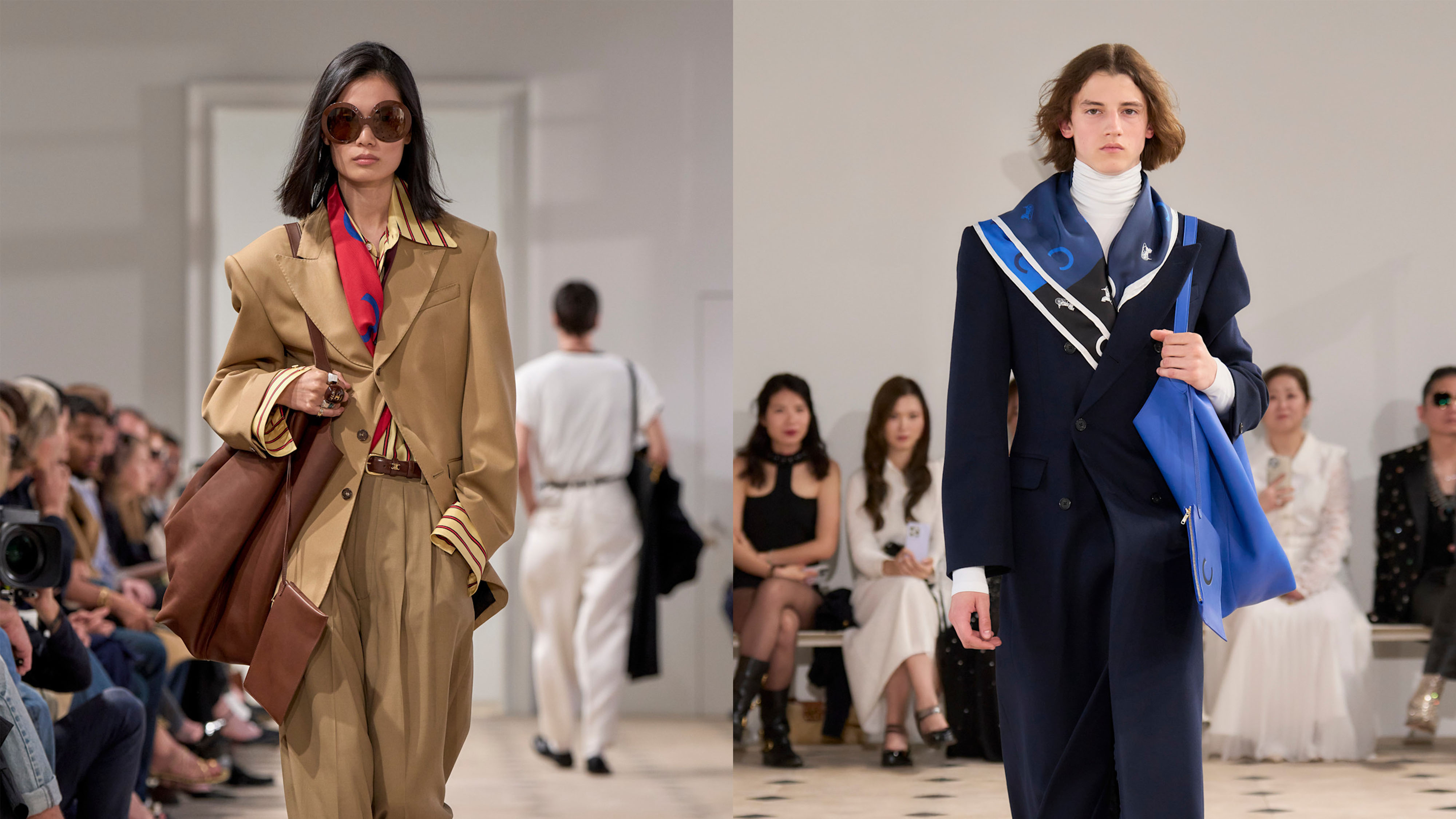 Celine runway scarves